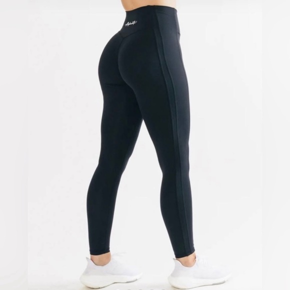 Alphalete Pulse Surge Leggings High Waisted Athletic Black Size Small Athleisure - Picture 2 of 10